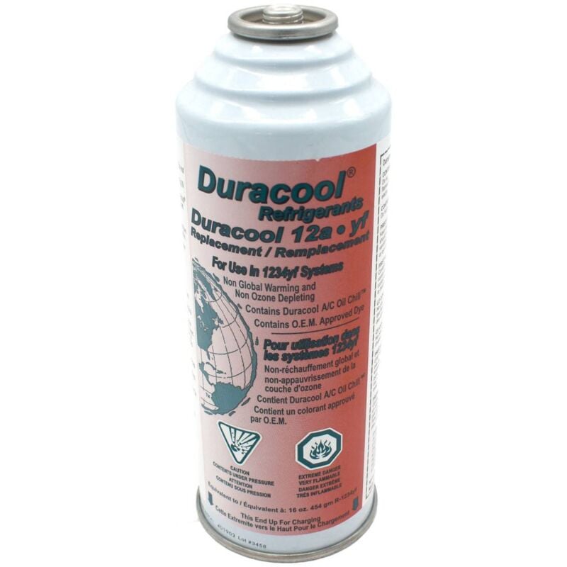 Canette Duracool 12a-yf , remplace le réfrigérant hfo 1234yf