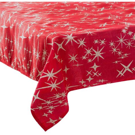 Caneva mantel estrella 140x240cm rojo - Feeric lights & christmas