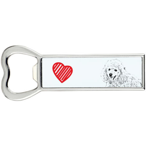 Caniche - Décapsuleur avec chien, ouvre-réfrigérateur personnalisé, cadeau unique pour homme par Art-Dog