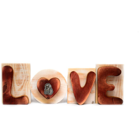 Caniche - panneau LOVE en bois, décoration d'intérieur avec chien, charmante décoration d'étagère par Art-Dog
