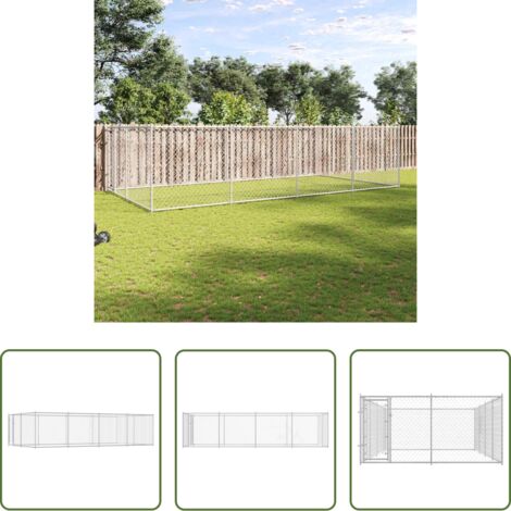 Canile per cani -  Canile da Esterno 7,6x3,8x1,9 m