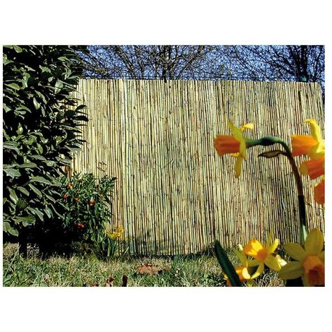 Canisse bambou fendu 1,50m x 5m – Brise-vue naturel et décoratif – Protection solaire pour balcon et jardin – Installation rapide – Sicatec