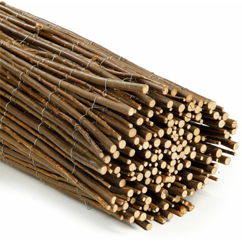 Canisse, brise vue occultant en osier naturel - 1.50 x 5 m Linxor