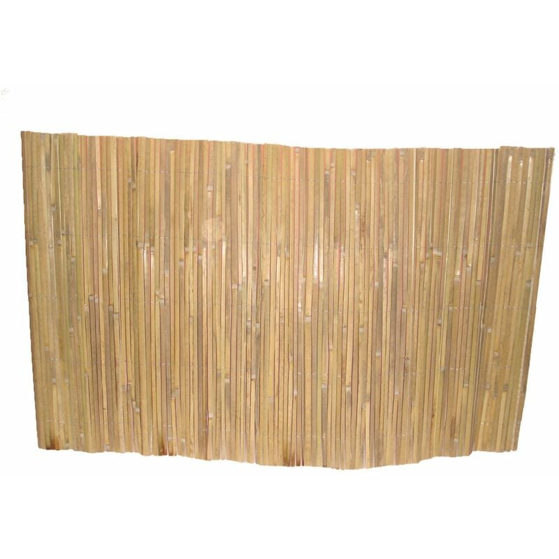 Canisse brise vue pour jardin Suan En bambou - Dimensions 300 x 150 cm - Brun