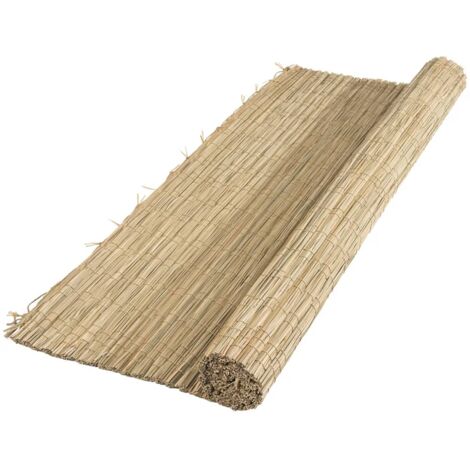 Canisse de carex naturel 1.50 m – Protection contre le vent et le soleil – Occultation 100% – Longueur 3 m pour tonnelles et pergolas