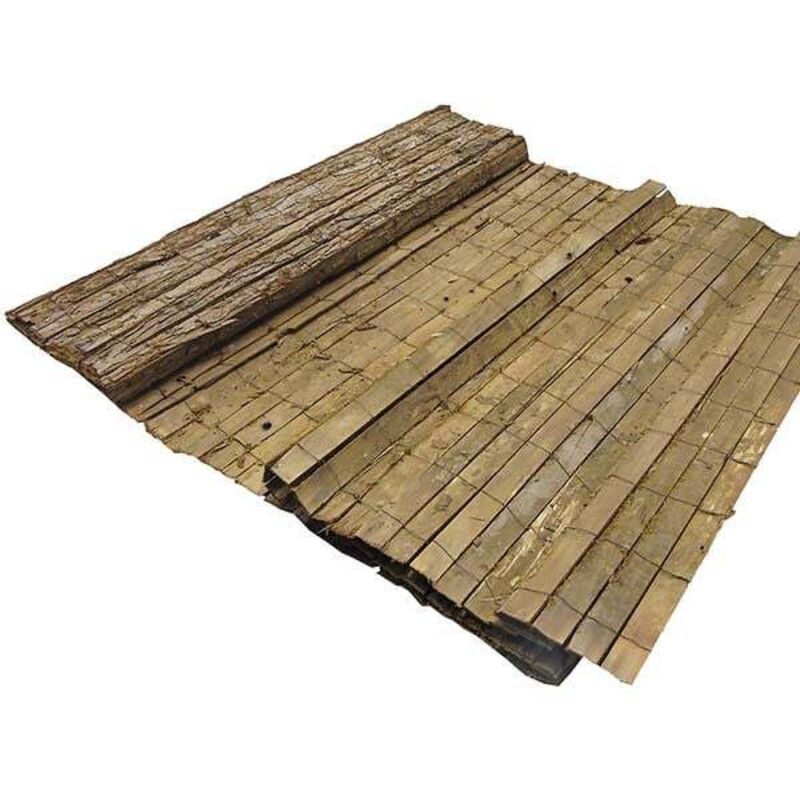 Canisse en écorce Nature lle de pin - Rouleau de 3 m de long, Hauteur 1.80 m