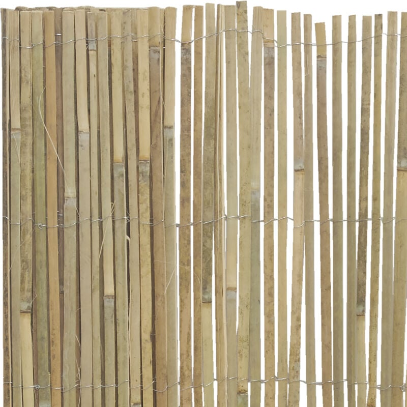 Canisse en bambou naturel - 1,5 x 5m [Lot de 3]