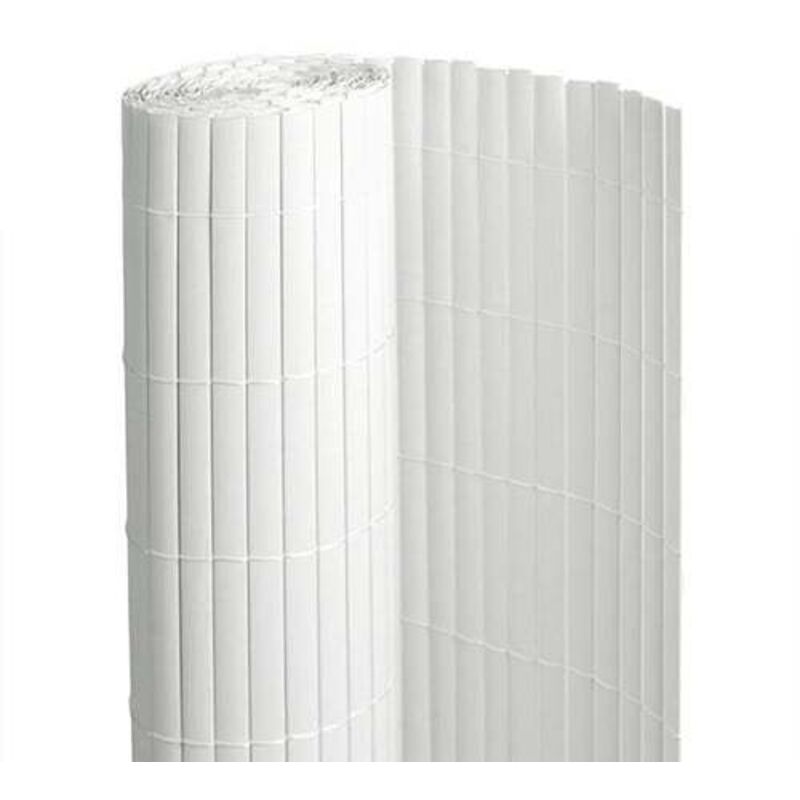 Canisse en pvc blanc - 90% d'occultation - Long 12 m, Hauteur 1.20 m
