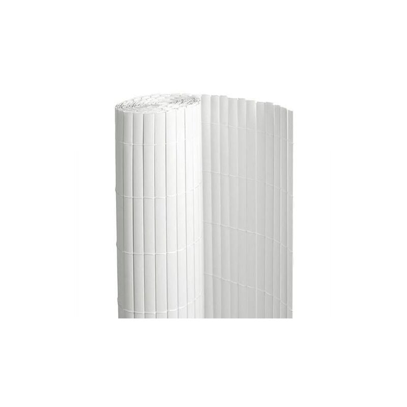 Canisse en pvc blanc - 90% d'occultation - Long 15 m, Hauteur 1.80 m