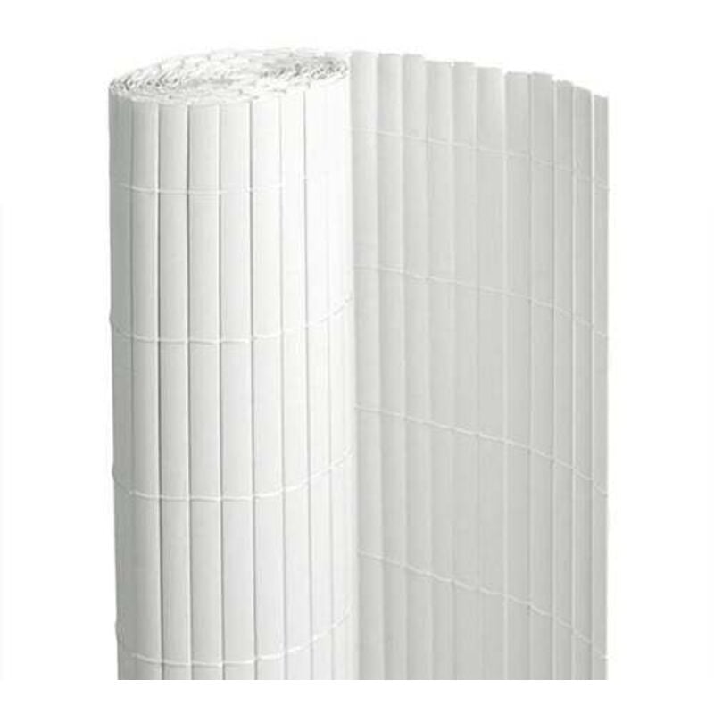 Atout Loisir - Canisse en pvc blanc - 90% d'occultation - Long 18 m, Hauteur 1 m