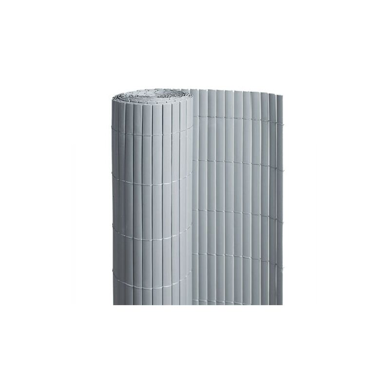 Canisse en PVC gris - 90% d'occultation - Long 33 m, Hauteur 1.20 m
