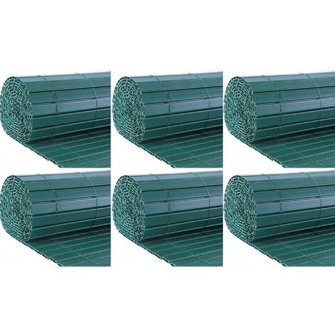 Canisse en PVC vert double face qualité + (Lot de 6)