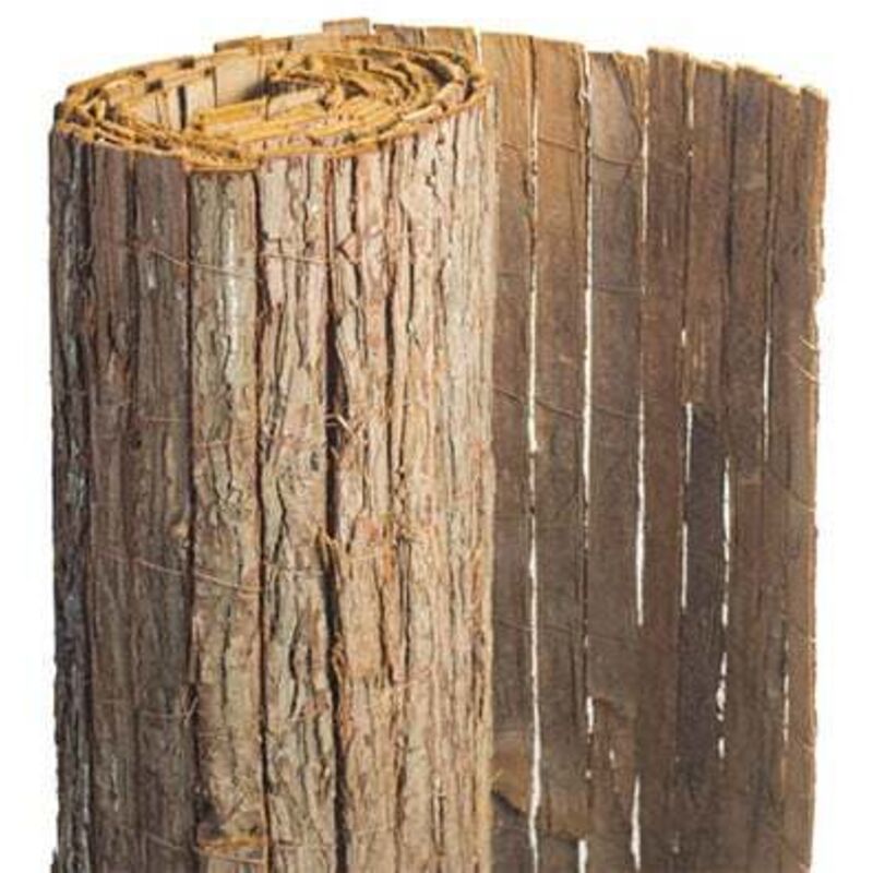Canisse naturelle en pin - 90% d'occultation, Long 35 m, Hauteur 1 m