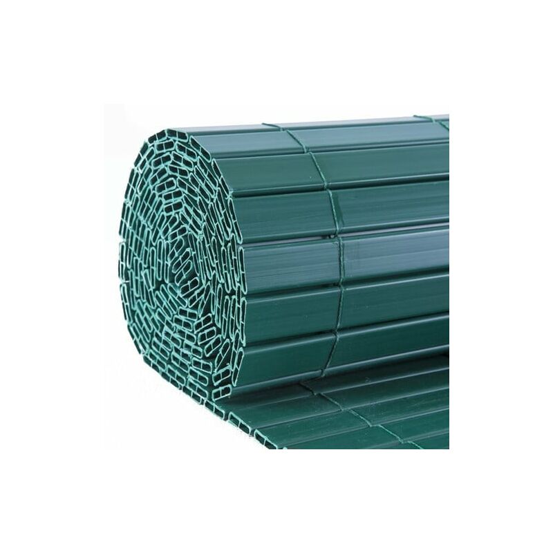 Canisse occultante en pvc Vert 2.50 m - Long 5 m, Hauteur 1.50 m
