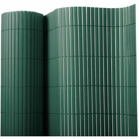 Canisse PVC Brise Vue, Paravent de Jardin, Piscines, Balcon Terrasse, Palissade en PVC, Vert 200 x 300 cm