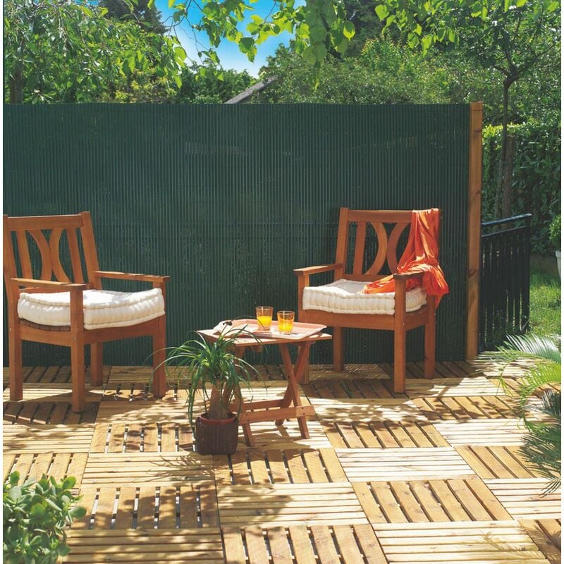 NORTENE Canisse PVC double face "Plasticane" Bambou - 85 % occultant - 1,50 x 3 m