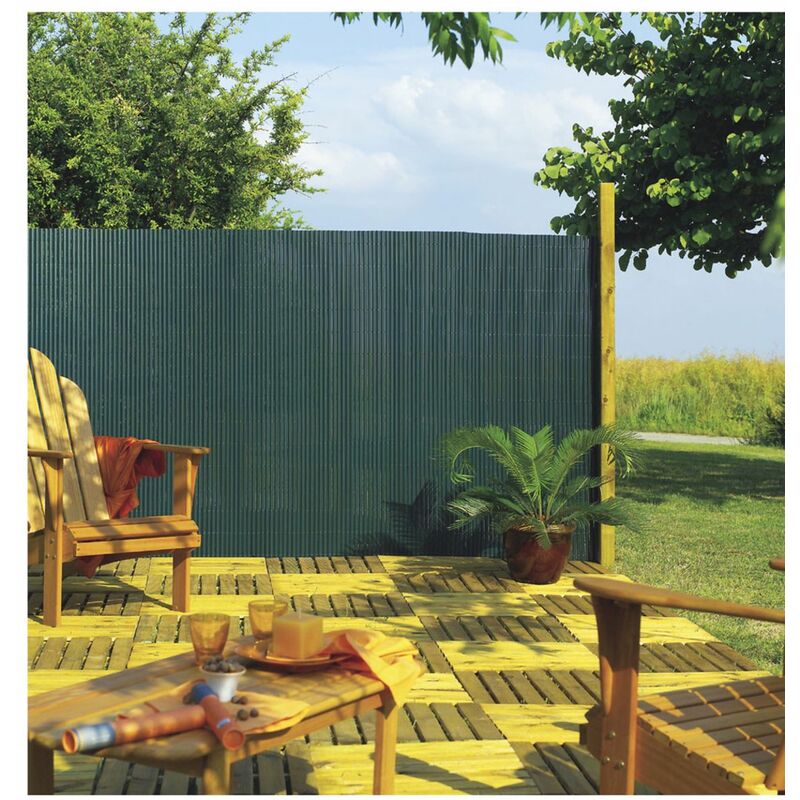 Canisse pvc 'Plasticane Single Face' Bambou - 85 % occultant - 1,50 x 3 m - Nortene