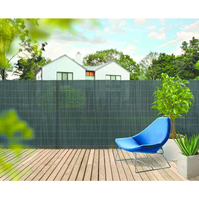 Celloplast - nortene Canisse d'osier synthétique - 1 x 3 m - Gris