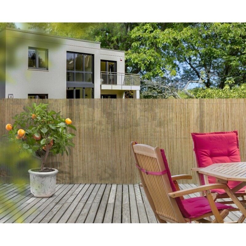 Nortene Canisse synthétique imitation osier naturel 'Fency Wick' 1,50 x 3 m