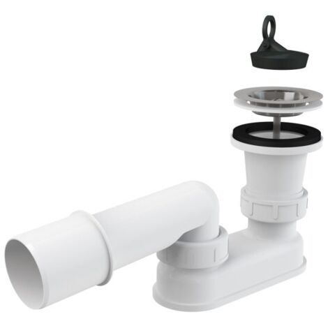 Caniveau de douche avec siphon, crépine en acier inoxydable