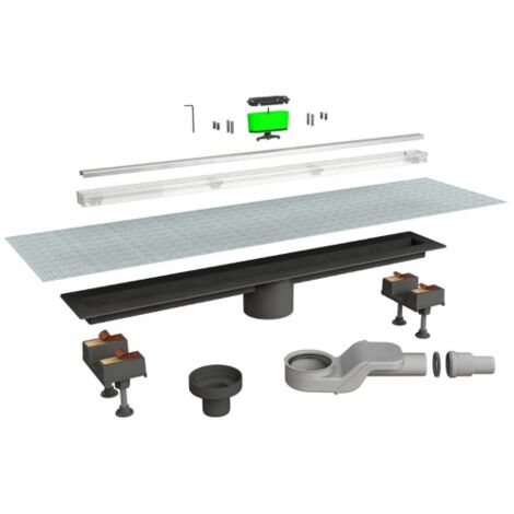 Caniveau de douche Bonomini Canalissima avec e'vacuation centrale L 60 cm