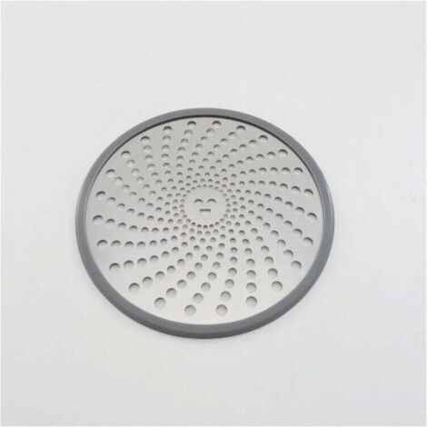 Caniveau de douche en acier inoxydable, attrape-cheveux, filtre, drain, antirouille, anti-obstruction, facile à nettoyer, pour salle de bain, cuisine, baignoire – Argent