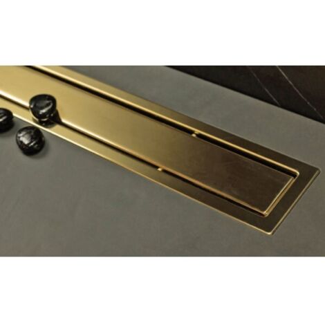 Caniveau de douche en or 24 carats CONFLUO PREMIUM LINE-65x12 cm-12 --
