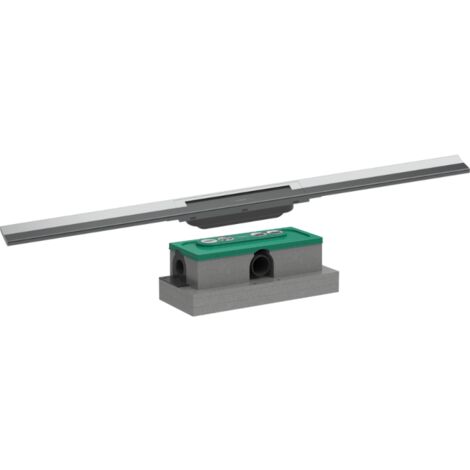 Caniveau de douche HANSGROHE RainDrain Flex chromé découpable 90 cm + corps encastré