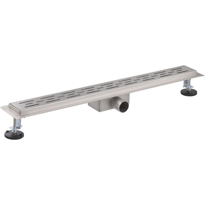 Noyon&thiebault - Caniveau de douche grille ajourée - finition inox brossé 70 centimètres