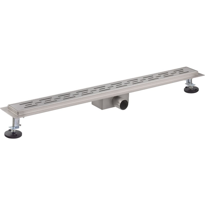 Noyon&thiebault - Caniveau de douche grille ajourée - finition inox brossé 80 centimètres