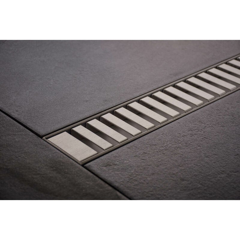 Caniveau de douche Paganini en acier inoxydable Acier inoxydable 1200 mm