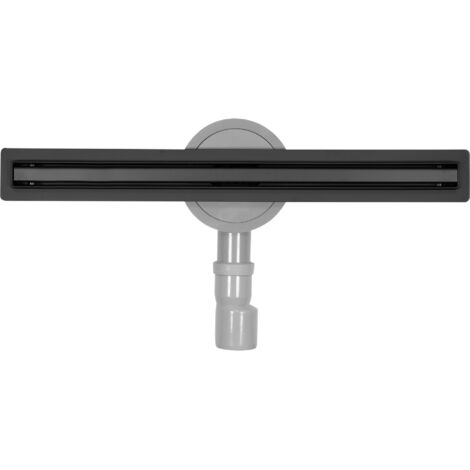 Caniveau de douche, siphon de sol 50 cm Slim Noir