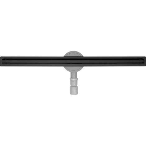 Caniveau de douche, siphon de sol 90 cm Slim Noir