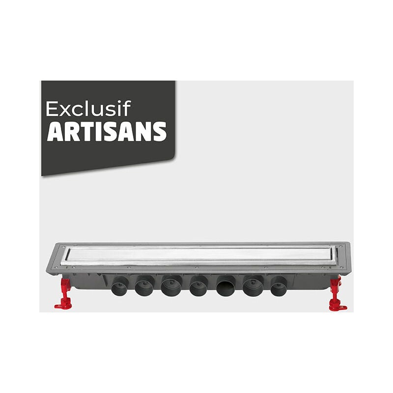 Wirquin - Caniveau douche Venisio Expert Hauteur 89mm + Grille inox - 800mm