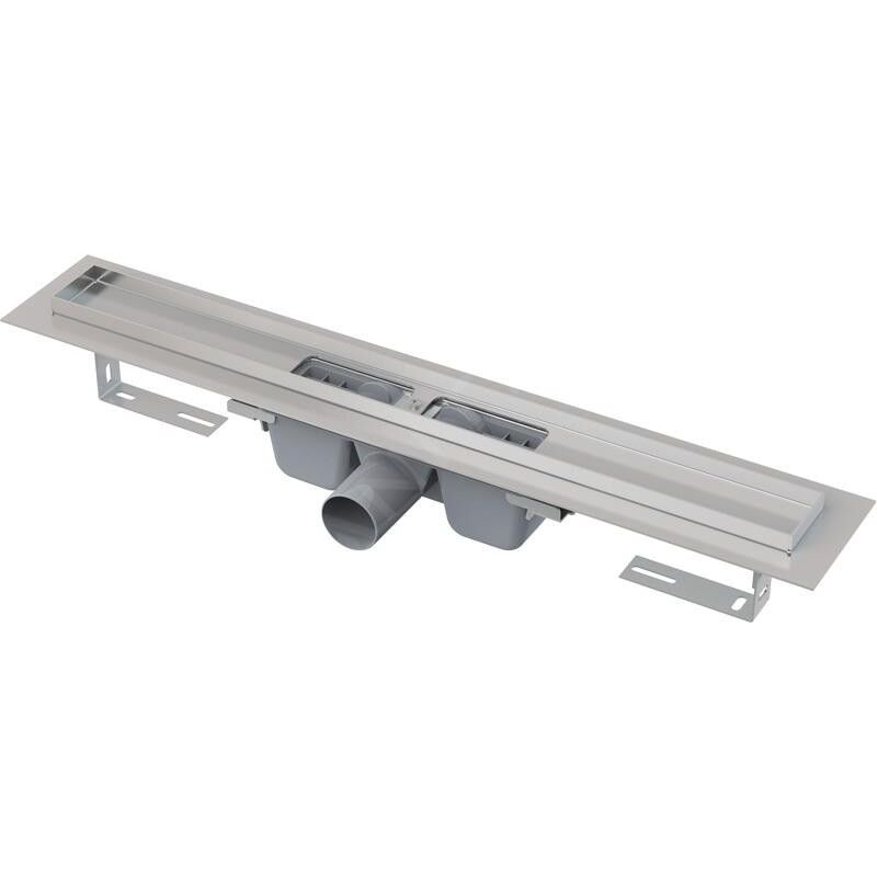 Alcaplast - Alcadrain Douchegoten - Caniveau de douche 950 mm, avec rebord pour grille perforée, inox APZ1-950