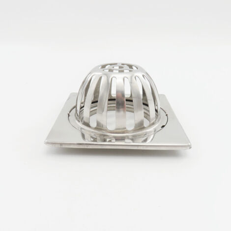Caniveau de toit en acier inoxydable de 3, 3,5, 4 et 5 pouces, caniveau de balcon, caniveau à filtre carré 120 x 120 mm