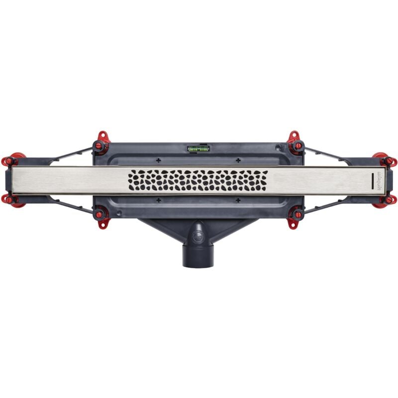 Wirquin - Caniveau douche à l'italienne So Line L500 mm avec grille Galet en inox 30724323, gris