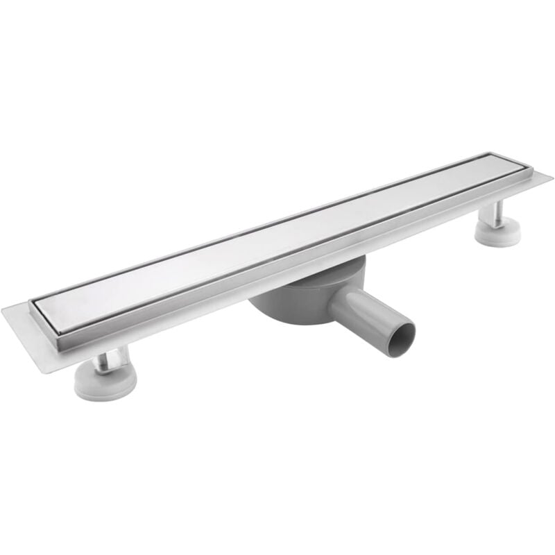 Caniveau Douche Italienne 60 cm, Panneau 2 en 1, avec 360°Siphon et Filtre Italienne à carreler, Siphon de Sol Douche Modèle 2 en 1, Acier Inoxydable