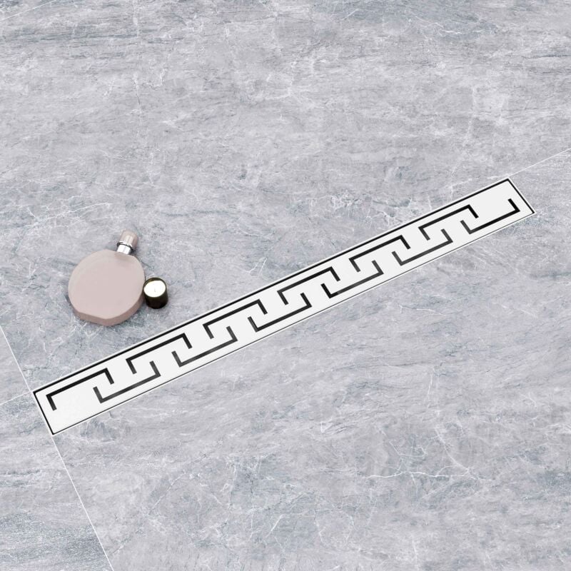 Aica Sanitaire - aica Caniveau de Douche Italienne Acier Inoxydable,Caniveau de Sol à l'italienne Grille , Siphon de douche à carreler, Avec filtre