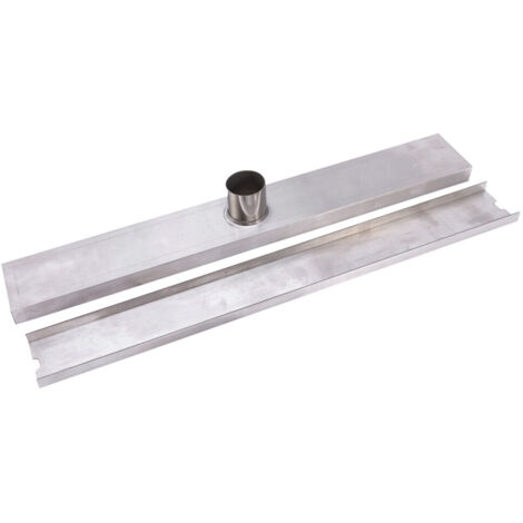 Caniveau douche linéaire inox désodorisation cache drain salle bain invisible