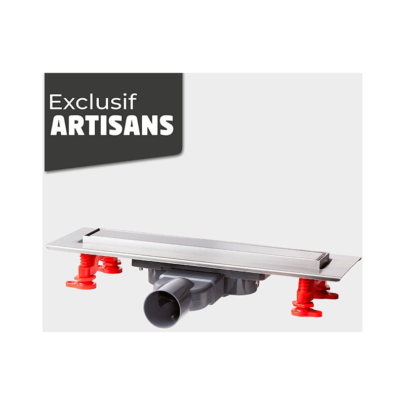 Wirquin - Caniveau douche venisio slim Ø40 + Grille inox -Longueur 300mm