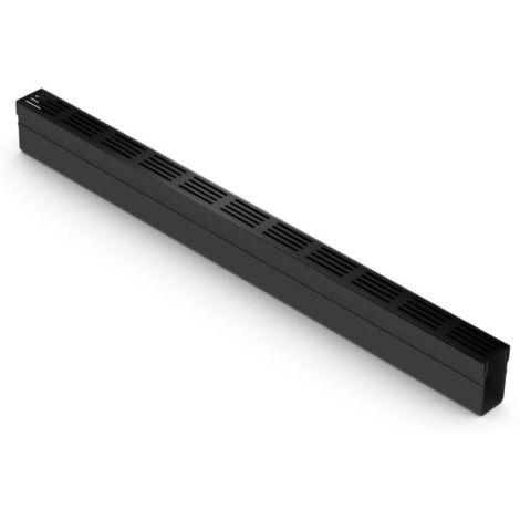 Caniveau étroit 6 cm Grille aluminium NOIR - SLIMLINE - ACO - Caniveau de 100 cm