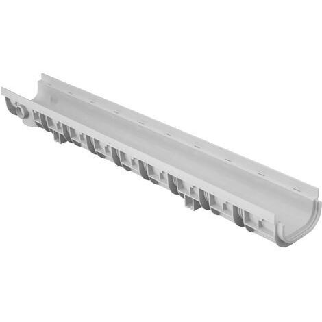 Caniveau Polypropylène Pratiko XL Série Bas 130 - 130 x 1000 mm - hauteur 100 mm - First Plast