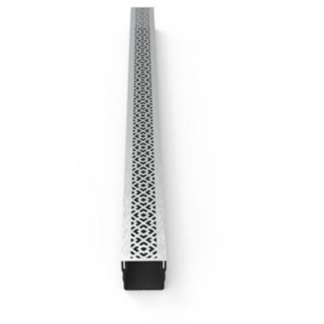 Caniveau XXS MINI L 6,5 cm Grille INOX Style - StarDrain - LINE ECO - Inox Diamond 100cm