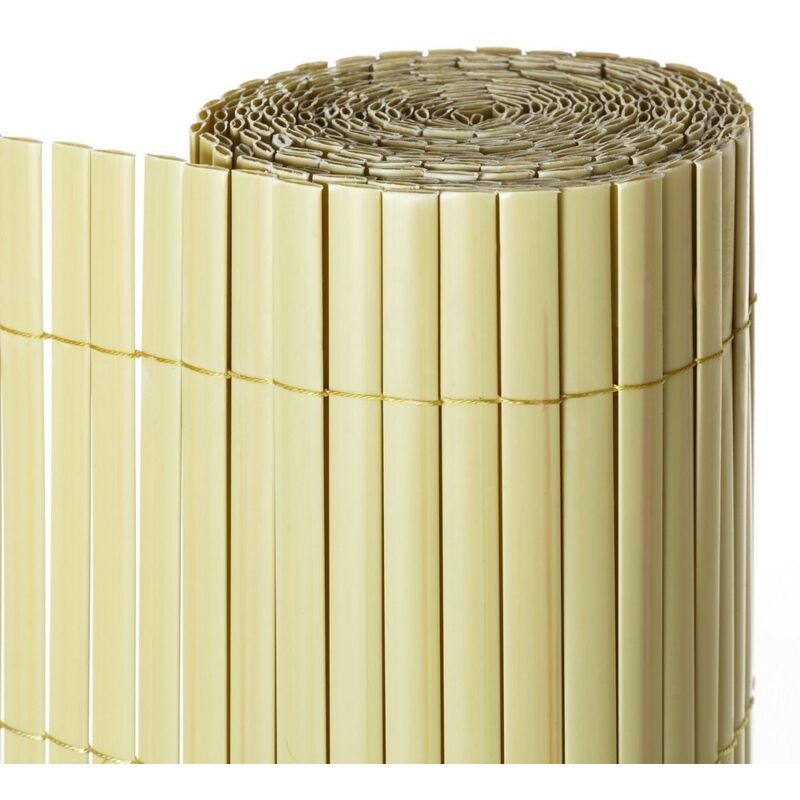 

Cañizo artificial de PVC beige de doble cara para ocultación de 3x2 metros
