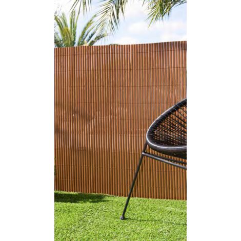 CAÑIZO DE PVC DOBLE CARA 1600 GRAMOS CHOCOLATE  1X3 METROS