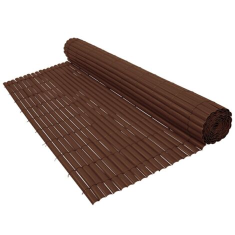 Cañizo de PVC Doble Cara 1600gr/m2 - Marrón Chocolate | SELECCIONE LA MEDIDA| VARIAS MEDIDAS