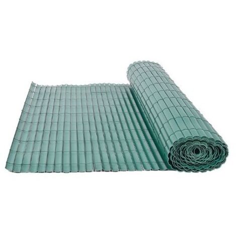 CAÑIZO DE PVC SIMPLE CARA VERDE 900 GRAMOS, ROLLO DE 1X5 METROS