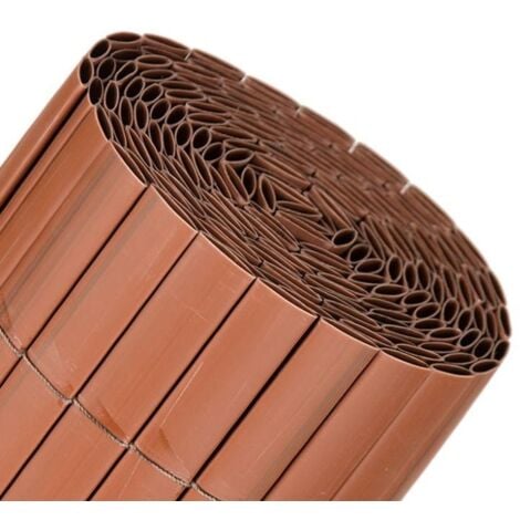 FAURA Cañizo PVC de doble Cara 1600 gr/m2 - Color Teka. Varias medidas