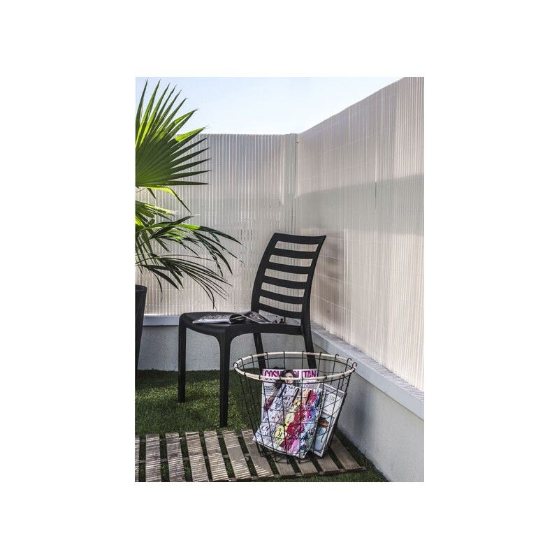 

Cañizo PVC de media caña (Blanco) - 1x3 metros -